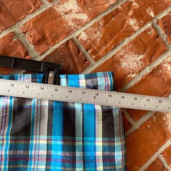 Tommy Bahama Relax Mens XL Blue Plaid Swim Trunks Board Shorts Net - Picture 7 of 9